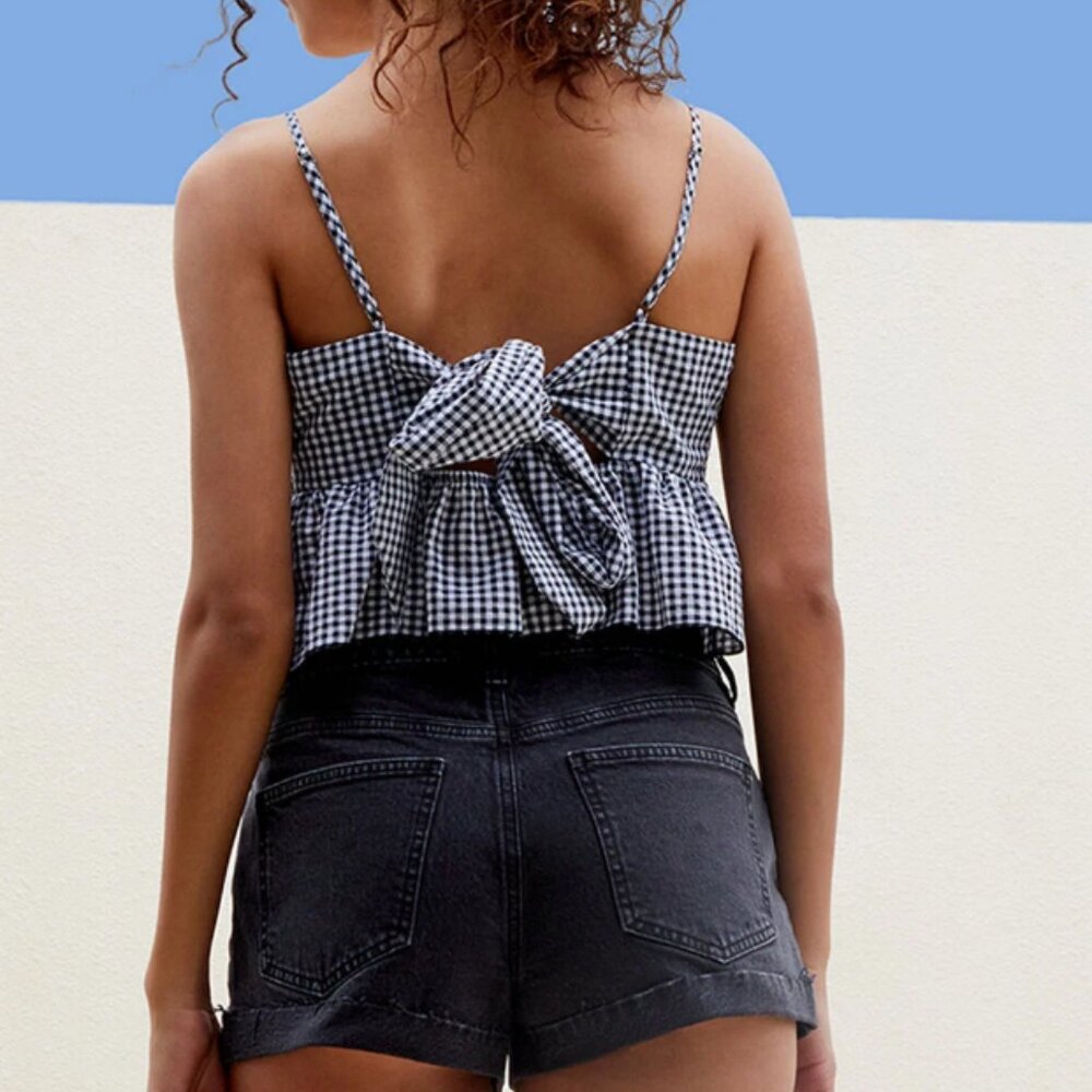 PacSun Charcoal Black Mom Shorts 26 Jean Shorts - Picture 4 of 8